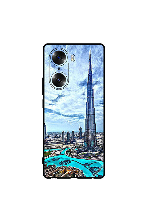 غطاء حماية لهاتف Honor 60 برج خليفة - غيوم مؤثرة