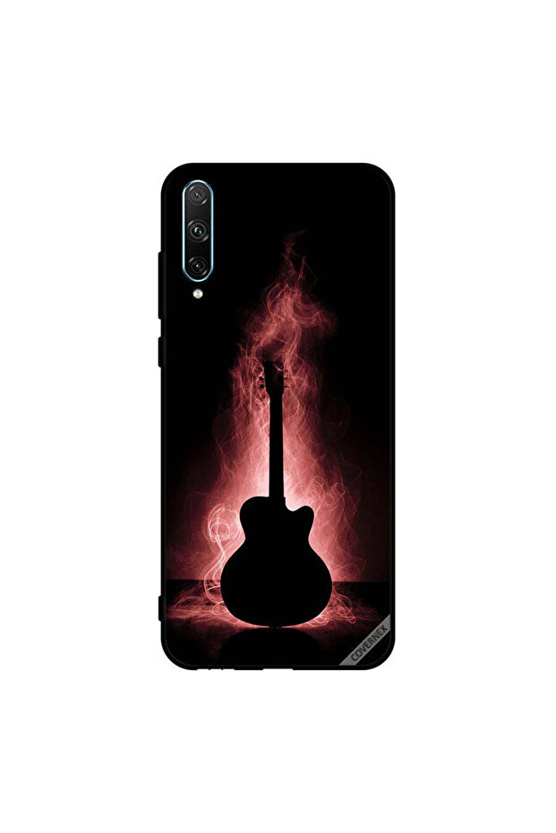 غطاء حماية لهاتف Honor 30i بتصميم انعكاس جيتار في الظلام