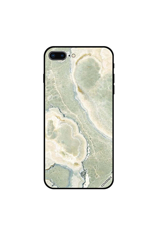 غطاء حماية لجهاز iPhone 7 Plus بنمط رخامي على شكل ماء - 1