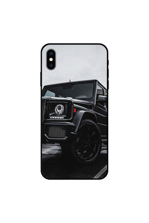 غطاء حماية لجهاز iPhone XS MAX - أسود - جيب