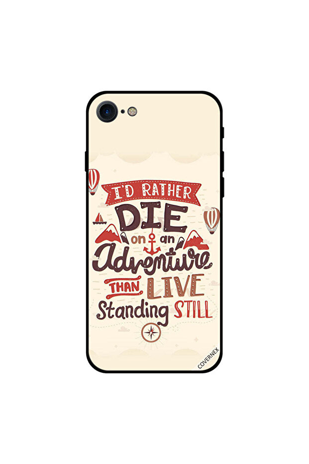 غطاء حماية لجهاز iPhone 8 - Die on an Adventure