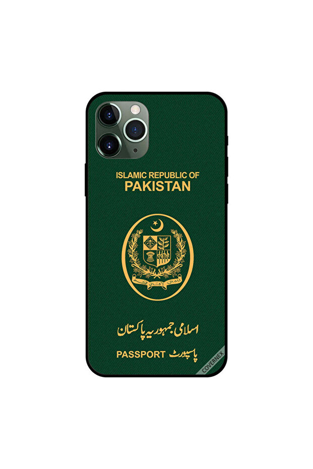 غطاء حماية لجهاز iPhone 11 Pro Max بتصميم جواز سفر باكستاني