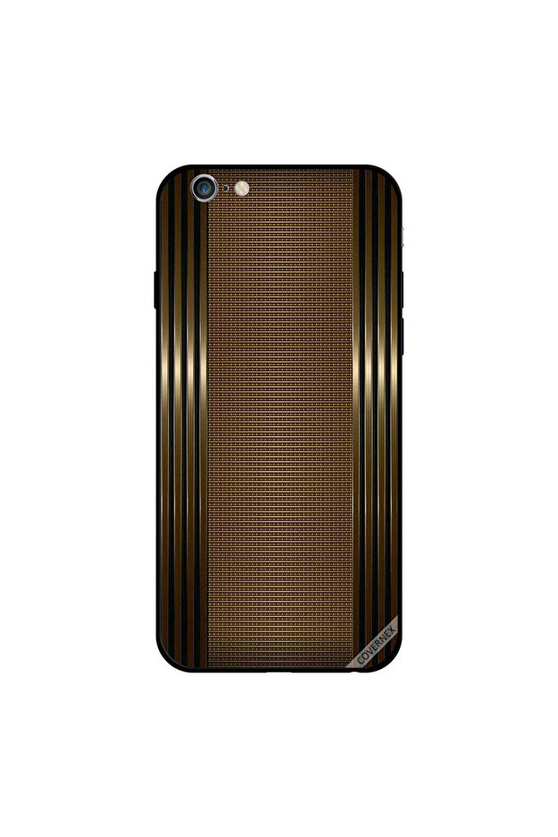 غطاء حماية لجهاز iPhone 6 Plus بنمط ذهبي