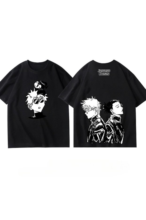 Anime Patterned Unisex Men's T-Shirt Jujutsu Line Gojo Satoru