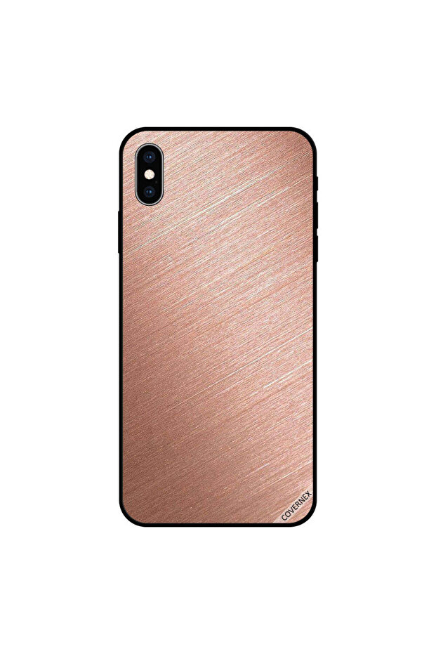 غطاء حماية لجهاز iPhone XS بنمط خشبي لامع