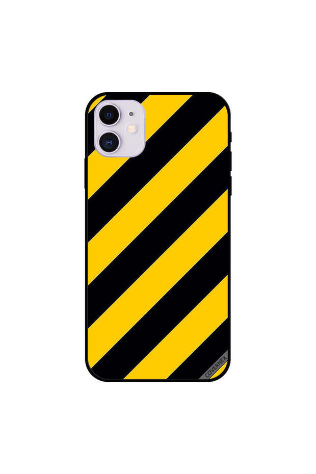 غطاء حماية لجهاز iPhone 11 بنمط شرائط قيد الإنشاء - 1