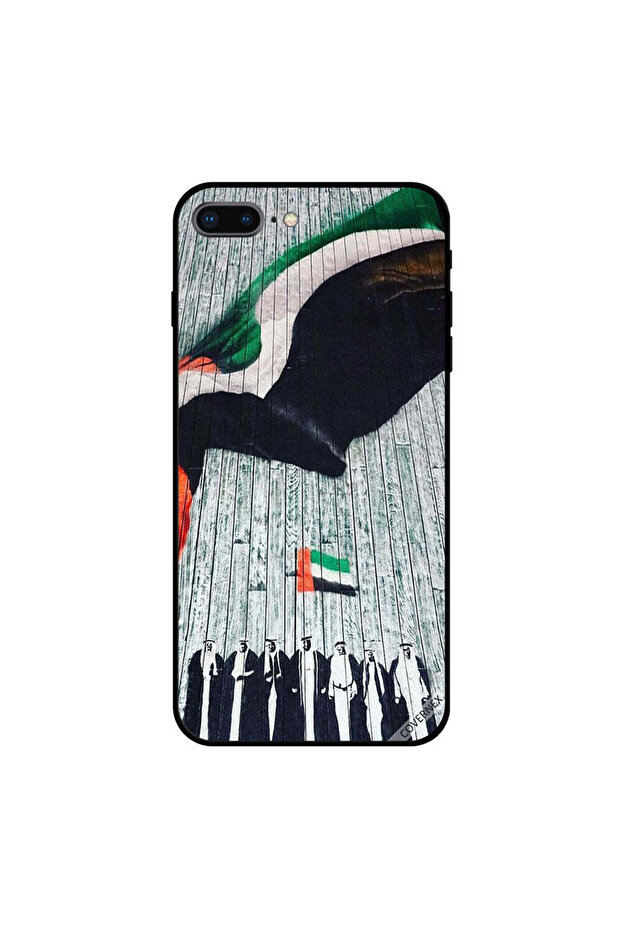 غطاء حماية لجهاز آيفون 7 بلس - حاكم وعلم الإمارات - 1