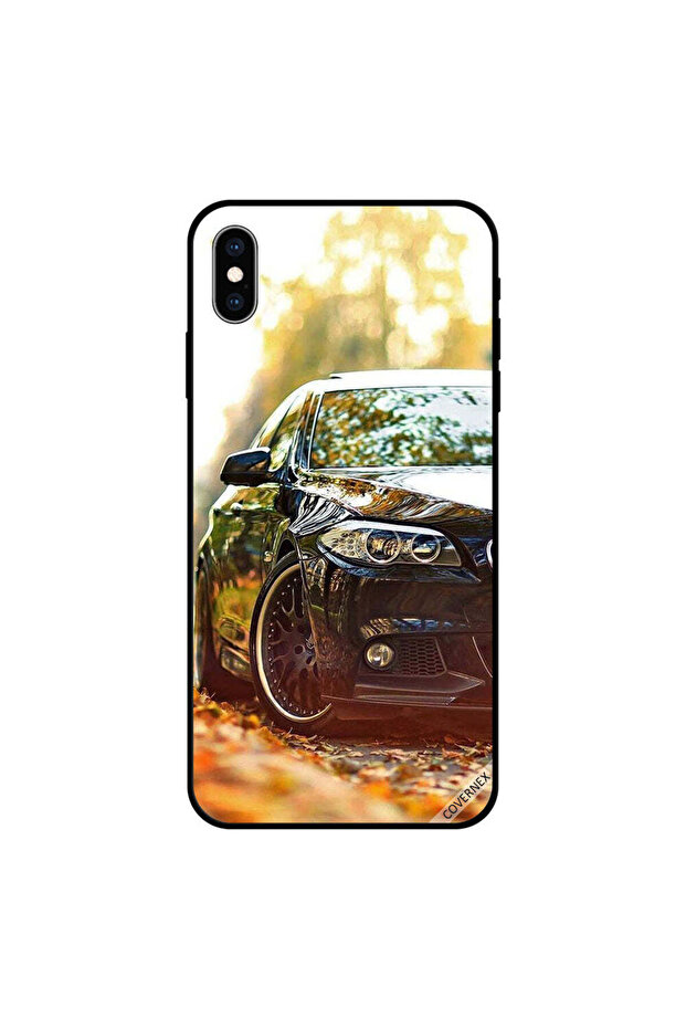 غطاء حماية لهاتف iPhone XS MAX بتصميم سيارة لامعة