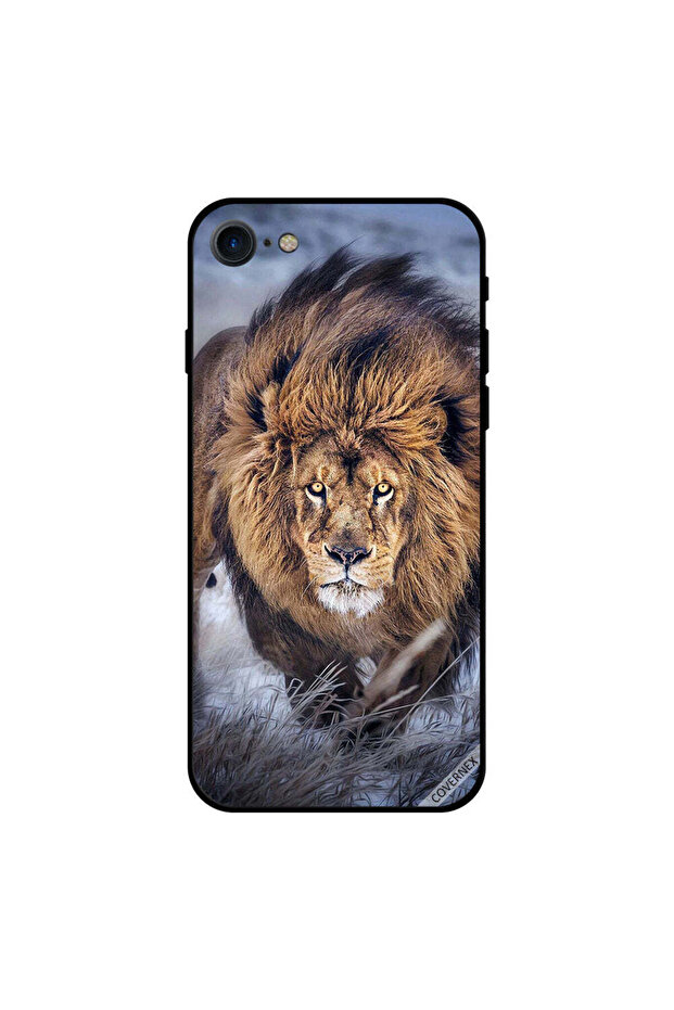 غطاء حماية لجهاز iPhone 7 بتصميم أسد قادم نحوك