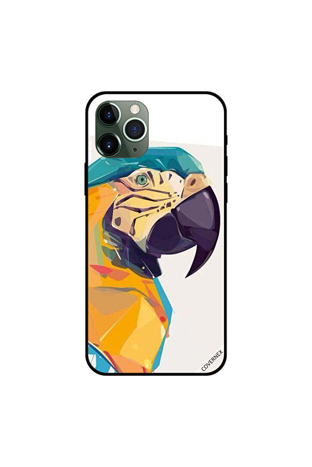 غطاء حماية لجهاز iPhone 11 Pro بتصميم ببغاء