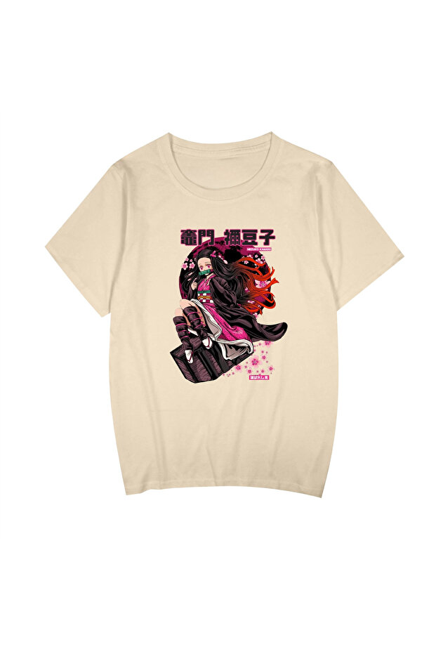 Anime Patterned Unisex Men's T-Shirt Kamado Nezuko Demon Slayer