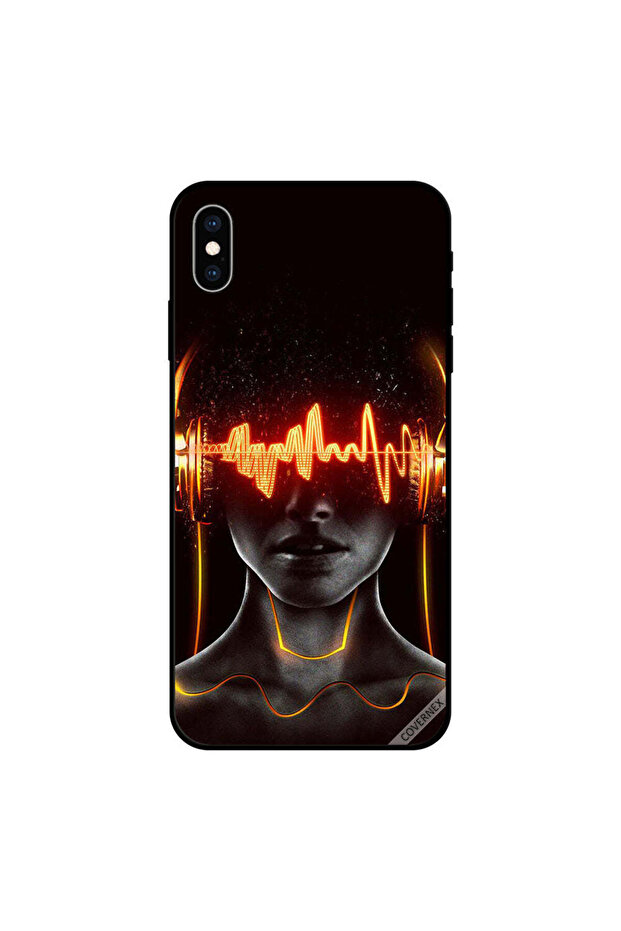 غطاء حماية لهاتف iPhone XS MAX - غطاء رأس ورأس ودماغ