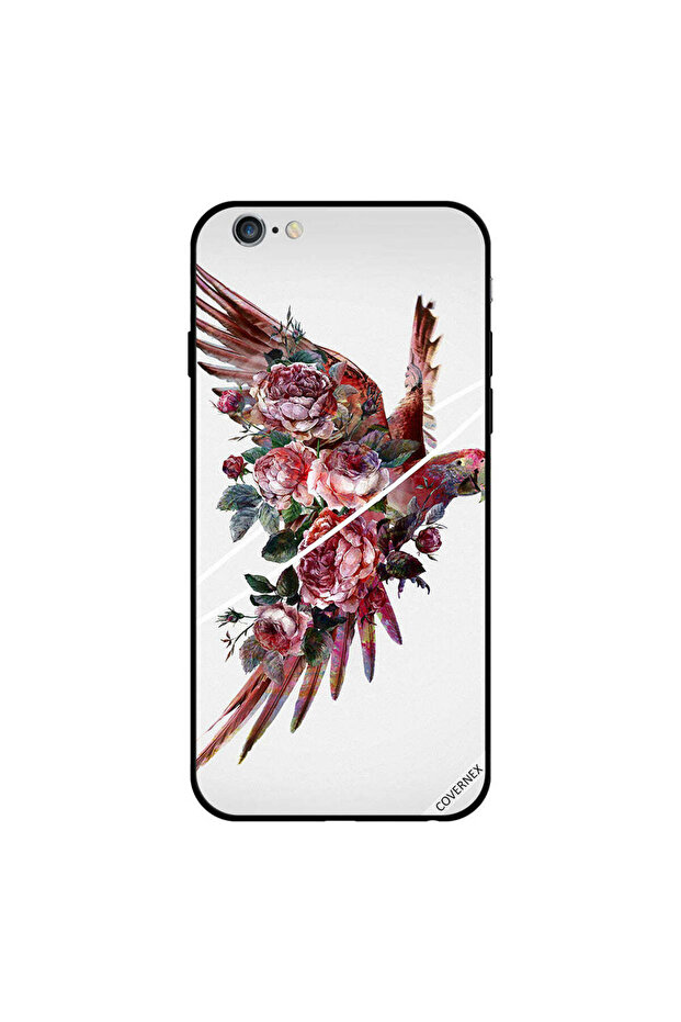 غطاء حماية لجهاز iPhone 6s بطبعة ببغاء مزهر