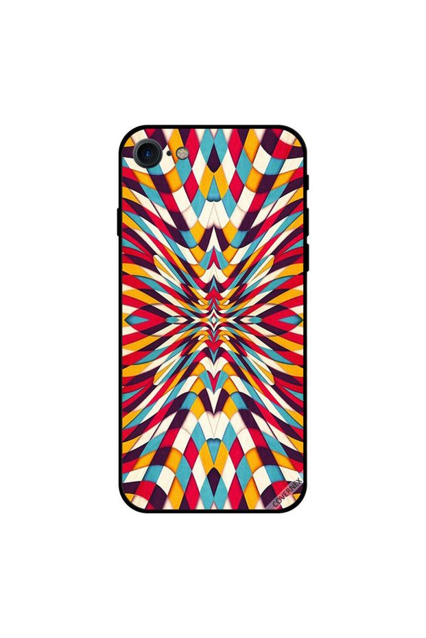 غطاء حماية لجهاز iPhone 7 بتصميم وهمي ملون