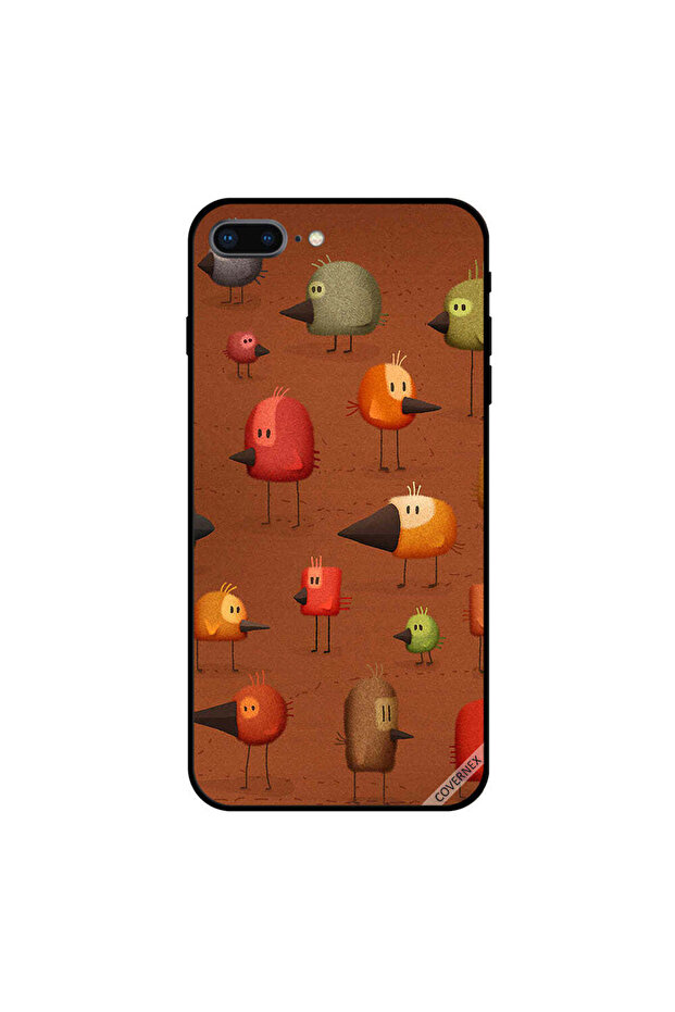 غطاء حماية لجهاز iPhone 7 Plus برسومات دجاج لطيفة - 1
