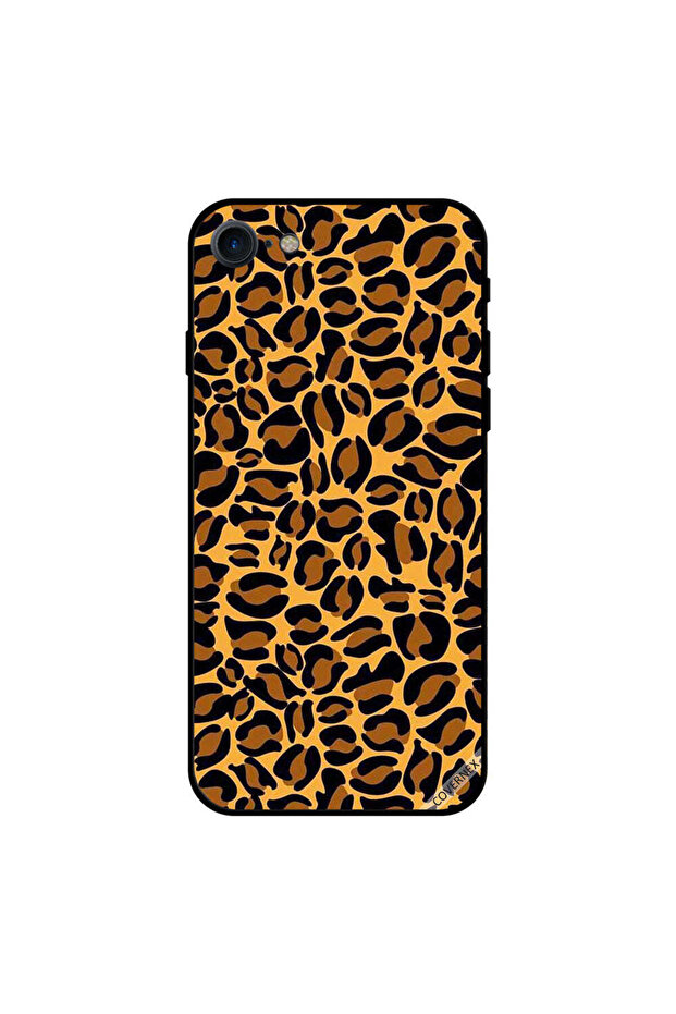 غطاء حماية لجهاز iPhone 7 بنقشة جلد النمر - 1