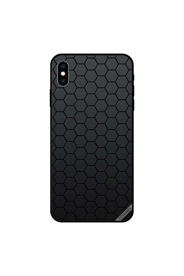 غطاء حماية iPhone XS بنمط مضلعات - 1