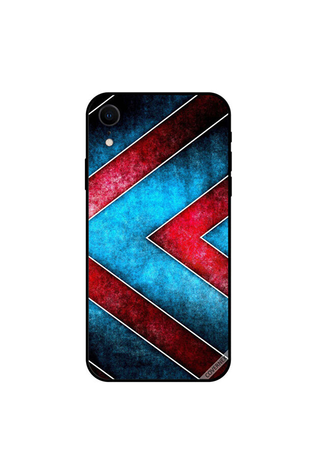 غطاء حماية iPhone XR بسهام حمراء وزرقاء