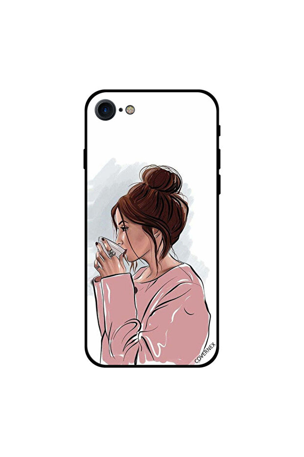 iPhone 7 Case Cover Drinking Tea - 1