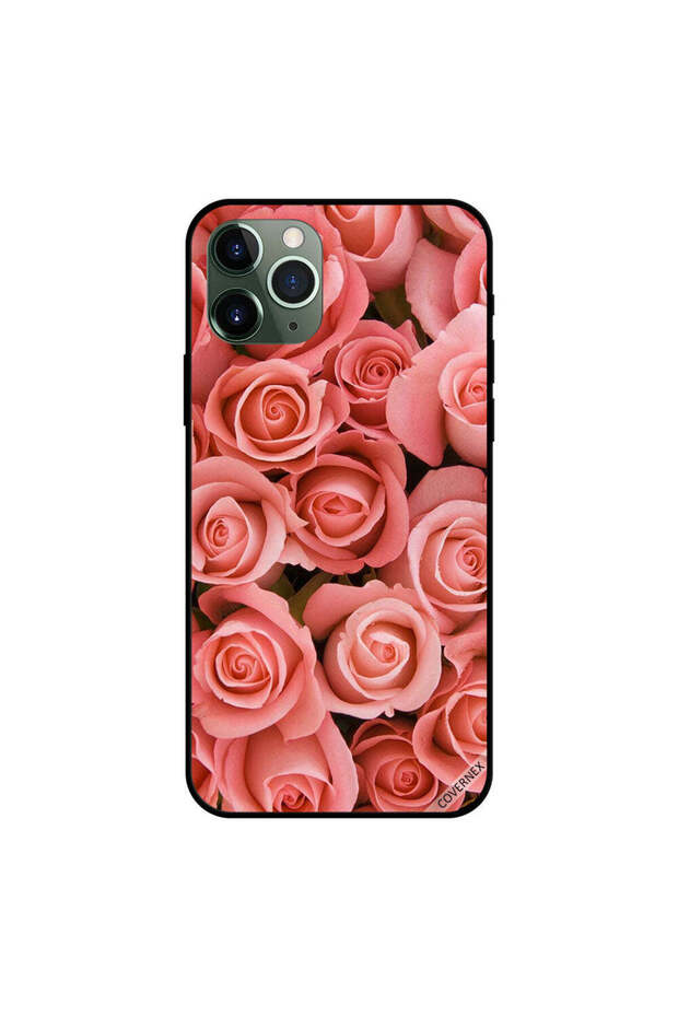 غطاء حماية لجهاز iPhone 11 Pro Max بنقشة زهور الخوخ الصغيرة