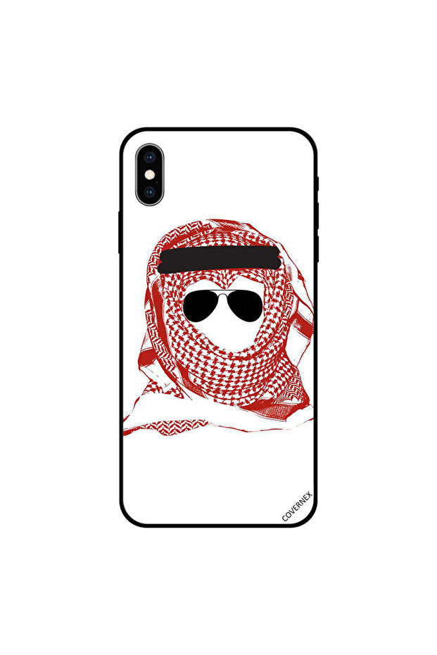 غطاء حماية لجهاز iPhone X بتصميم عربي