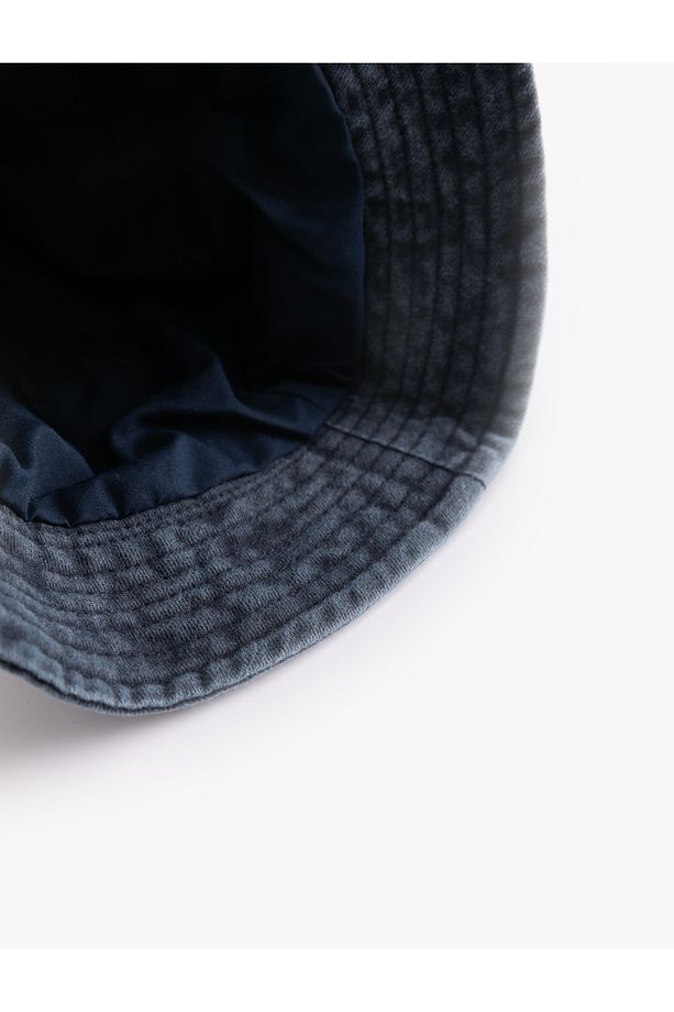 Pamuklu Nakış Detaylı Bucket Şapka - 5