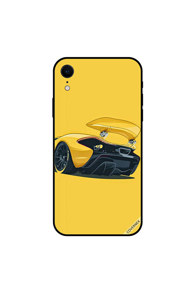 غطاء حماية لجهاز iPhone XR باللون الأصفر P Zero
