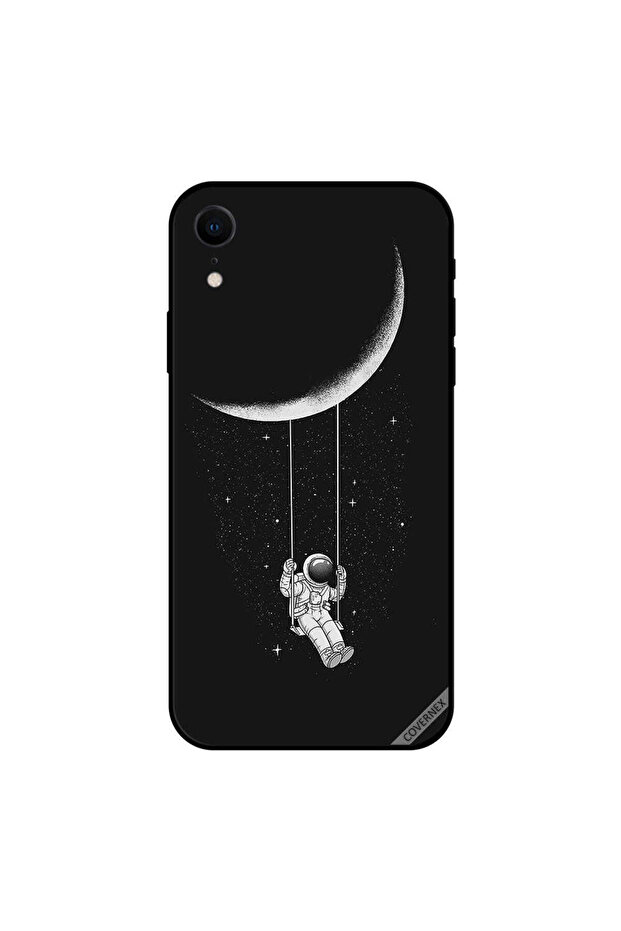 غطاء حماية لجهاز iPhone XR بتصميم Moon Swing