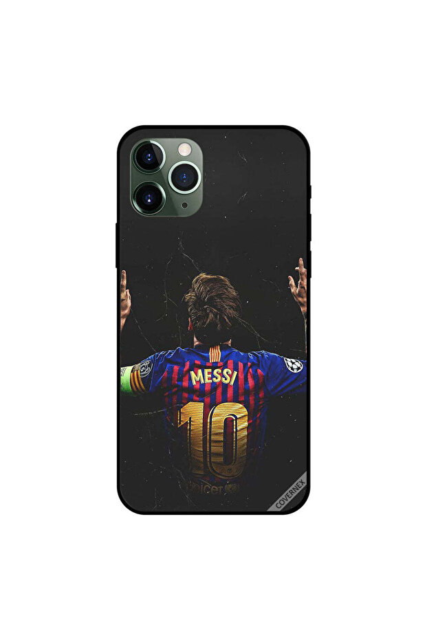 غطاء حماية لهاتف iPhone 11 Pro بتصميم احتفال ميسي بأناقة