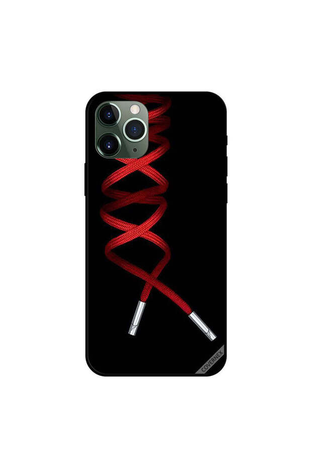 غطاء حماية لجهاز iPhone 11 Pro بتصميم سلكي مربوط بالأحذية