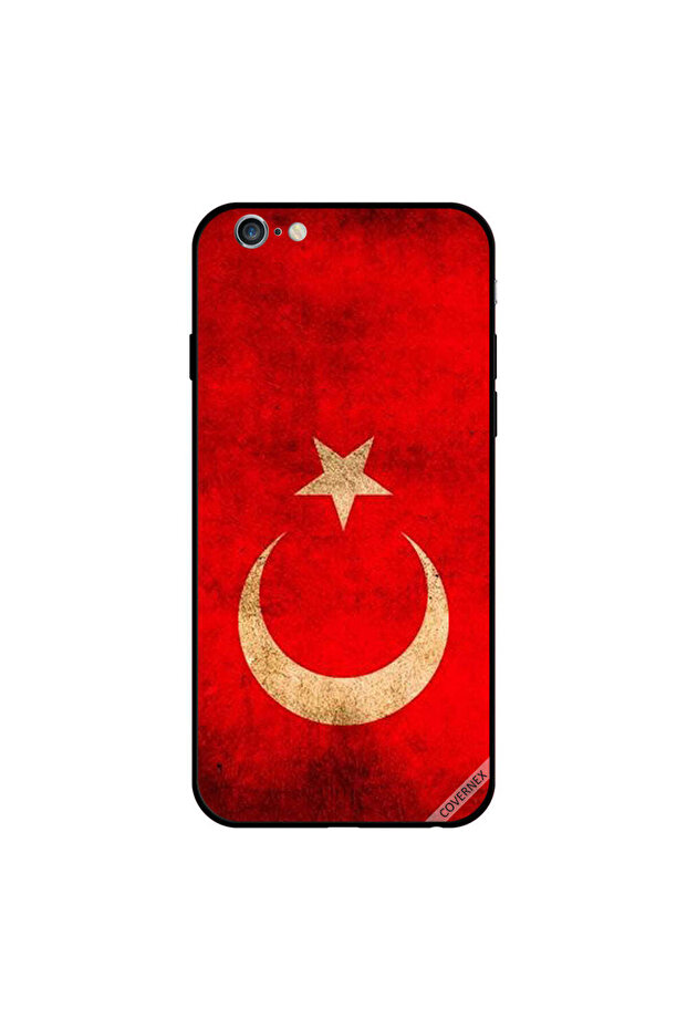 غطاء حماية لهاتف iPhone 6s Plus بطبعة علم تركيا العتيق