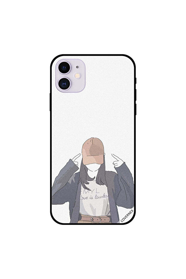 غطاء حماية لجهاز iPhone 11 مطبوع عليه Love Is Lawless