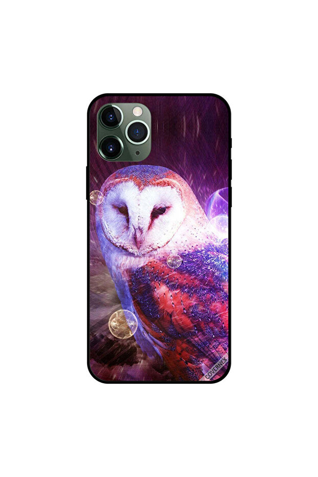 غطاء حماية لجهاز iPhone 11 Pro Max بتصميم بومة مهيبة