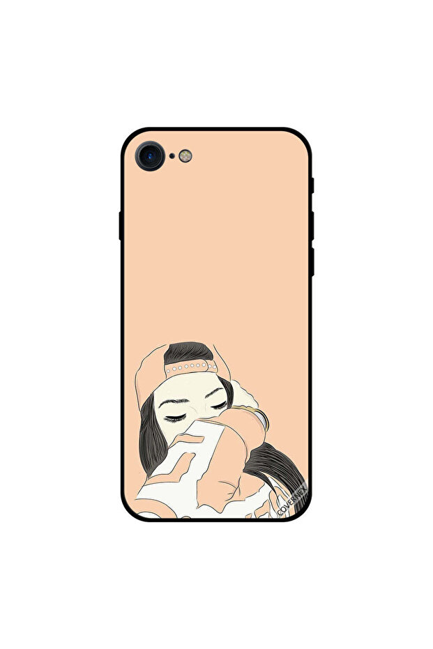 غطاء حماية لجهاز iPhone 8 بأفكار فتاة دودل