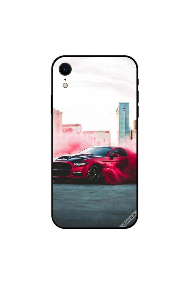 غطاء حماية iPhone XR - سيارة حمراء وألوان حمراء