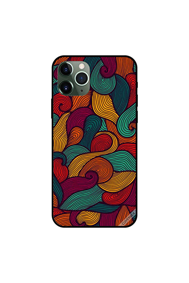 غطاء حماية لجهاز iPhone 11 Pro Max بتصميم ملون وثقيل