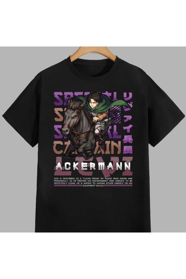 Anime Patterned Unisex Men's T-Shirt Titans Anime