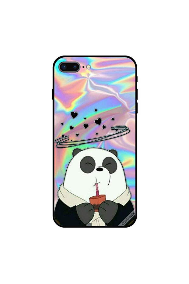 غطاء حماية لجهاز iPhone 7 Plus بطبعة باندا شارب - 1