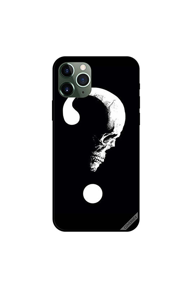 غطاء حماية لجهاز iPhone 11 Pro Max بتصميم جمجمة وقمر