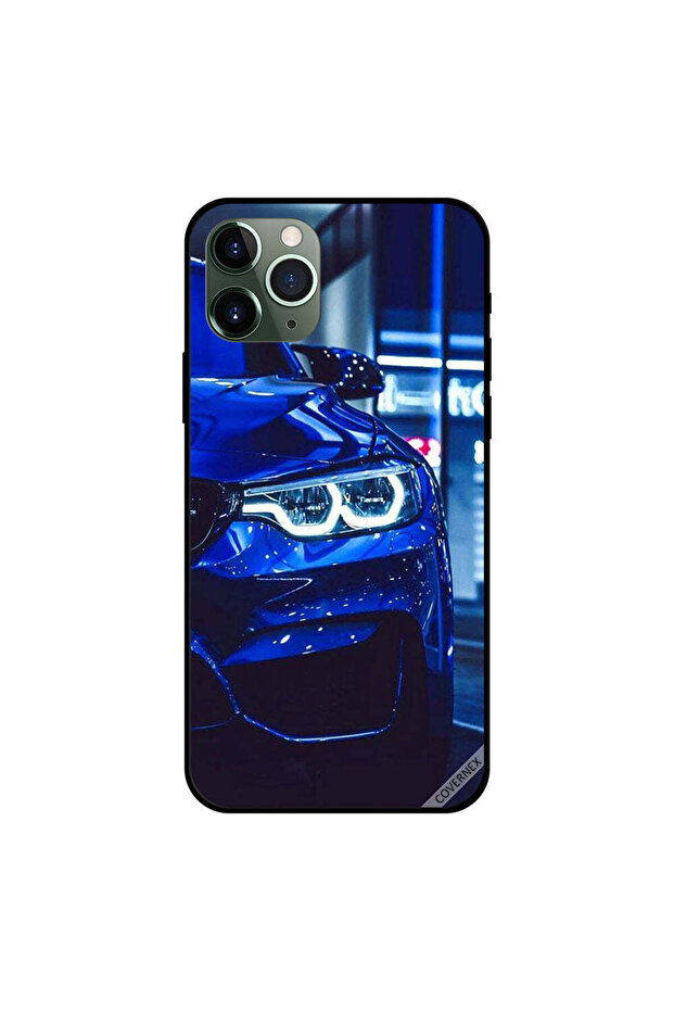 غطاء حماية لجهاز iPhone 11 Pro Max أزرق داكن - سيارة