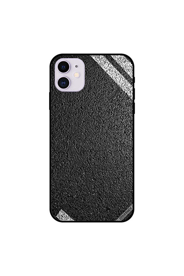 iPhone 11 Case Cover Road Material Pattern - 1