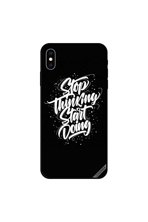 غطاء حماية iPhone X توقف عن التفكير وابدأ في الفعل - 1