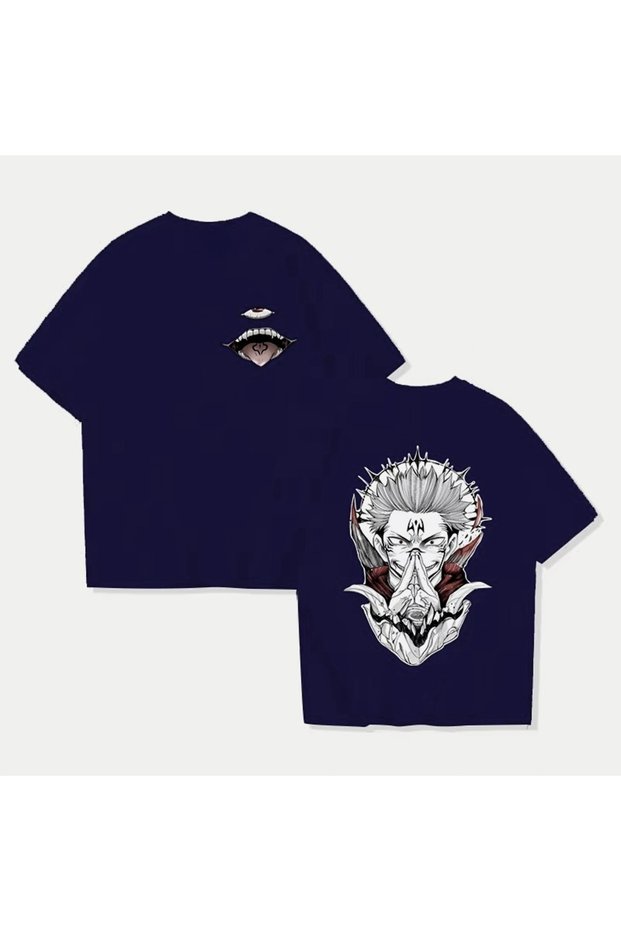 Anime Patterned Unisex Men's T-Shirt Ryomen Sukuna