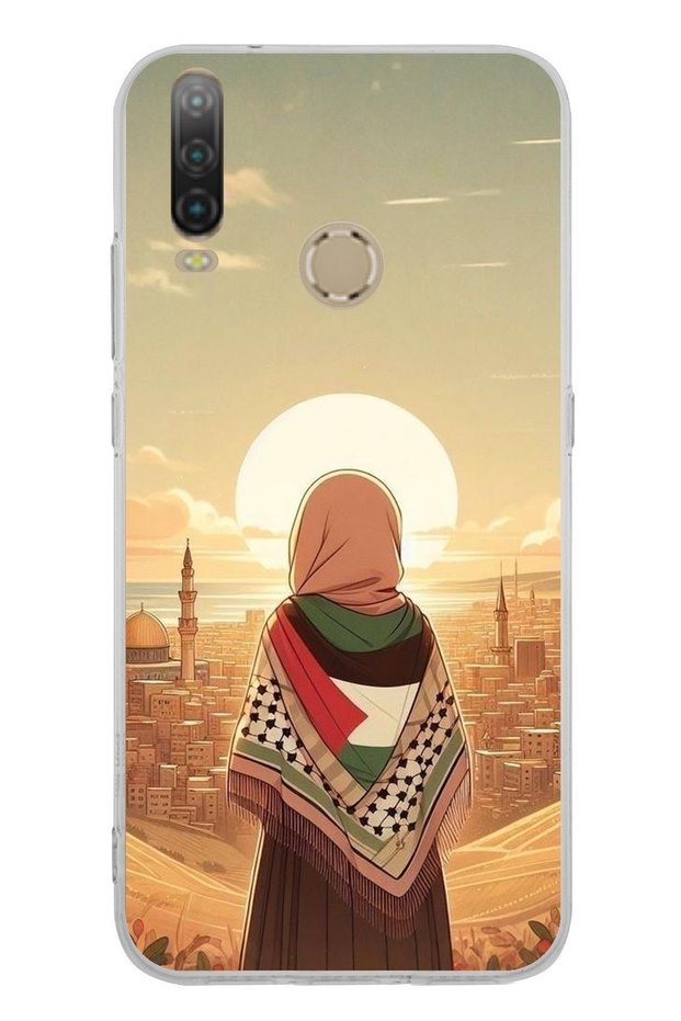 General Mobile Gm 10 Compatible Filistine Freedom Girl Transparent Silicone Case