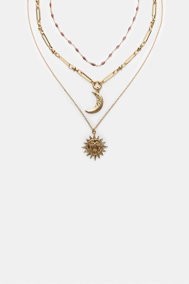 Ay ve Güneş Kolye Seti (3'lü) - 1