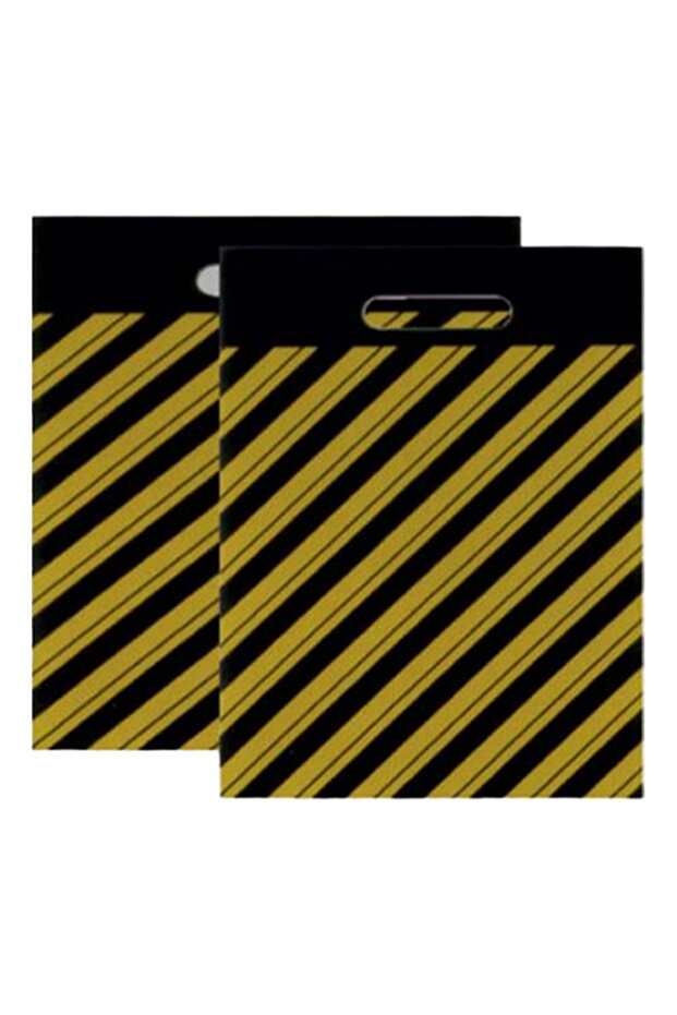 Plastik Takviyeli Çanta Taşıma Torbası Alışveriş Poşet 50 Adet No2 26x36cm - 4
