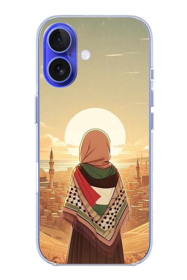 iPhone 16 Compatible Philistine Freedom Girl Transparent Silicone Case