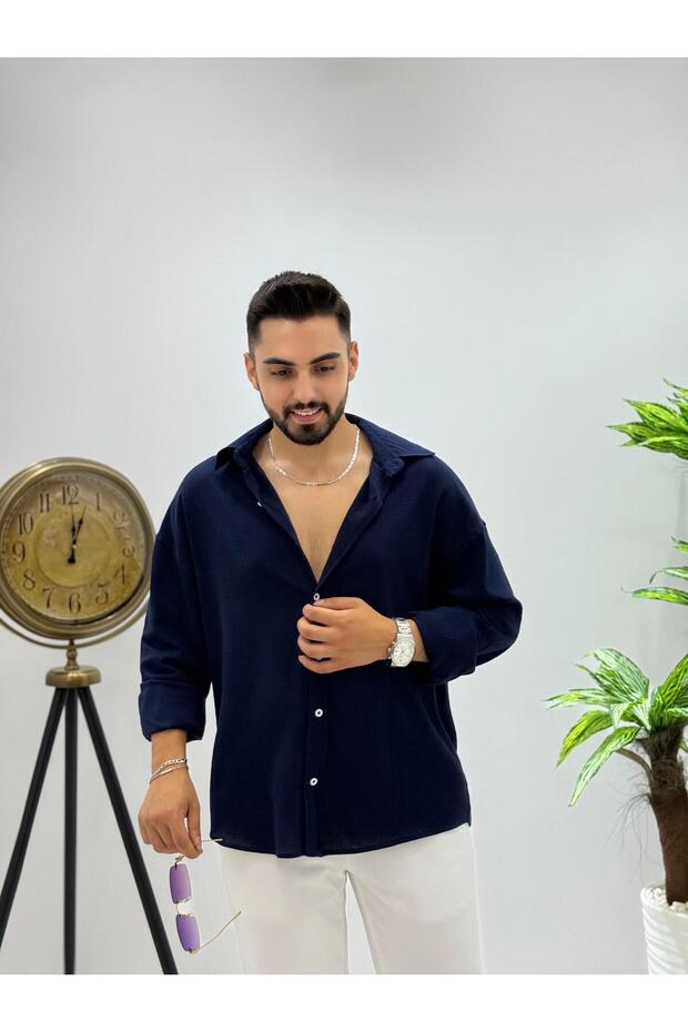 Men's New Season Iron-Free Crinkle Shirt