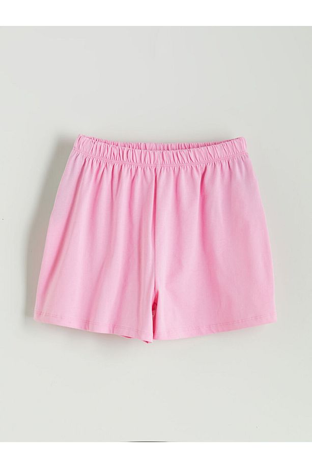 Yeni Sezon Beli Lastikli Kiz Cocuk Pijama Sort 2'li - S5MQ17Z4 - 2