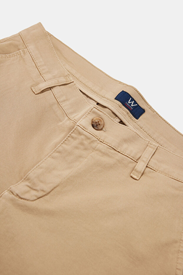 TAŞ PAMUK ELASTAN DÜĞMELİ BERMUDA - 3